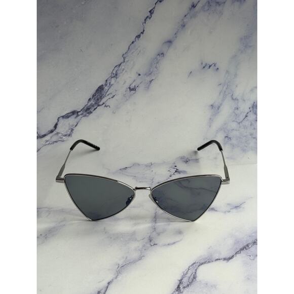 NEW Saint Laurent SL303 Jerry Sunglasses in Silver Mirror - Picture 4 of 10